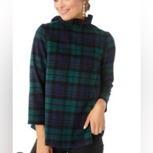 Tuckernuck Faye Blackwatch Plaid Top